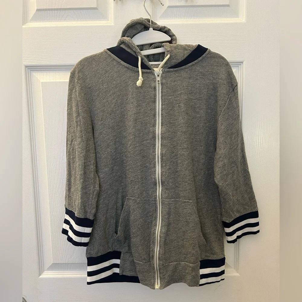Nation LTD grey Zip Up Hoodie